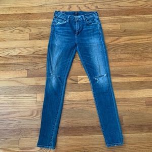 NWOT Citizens Rocket High Rise Skinny Sz 25